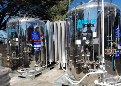 6,000 Nitrogen and Oxygen laser installation with 10,000 scf vaporizers